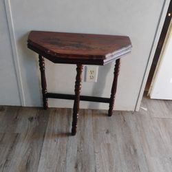 Antique  Half Moon Table 