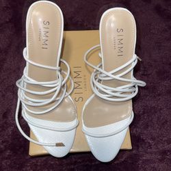 White Snake Simmi London High Heels