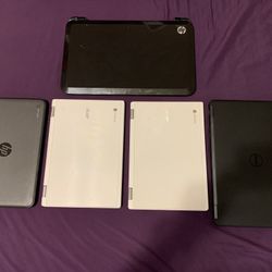 **Parts Only** Lot Of 5 Various Laptops Netbooks Untested