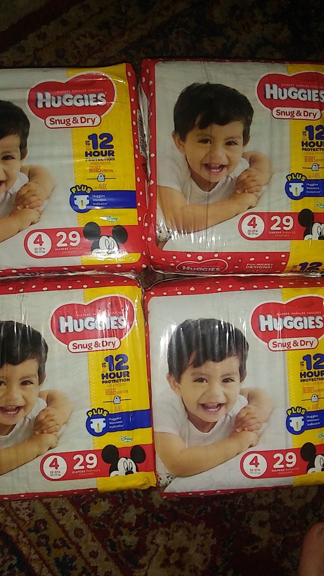 Huggies Snug & Dry size 4 29 pack ×4