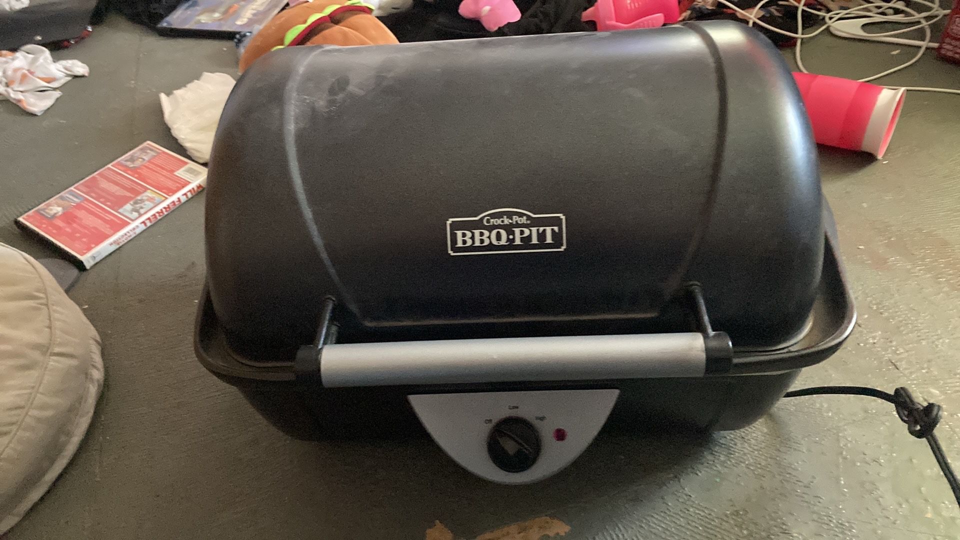 Crockpot BBQ Pit Grill Rival Countertop Slow Cooker 