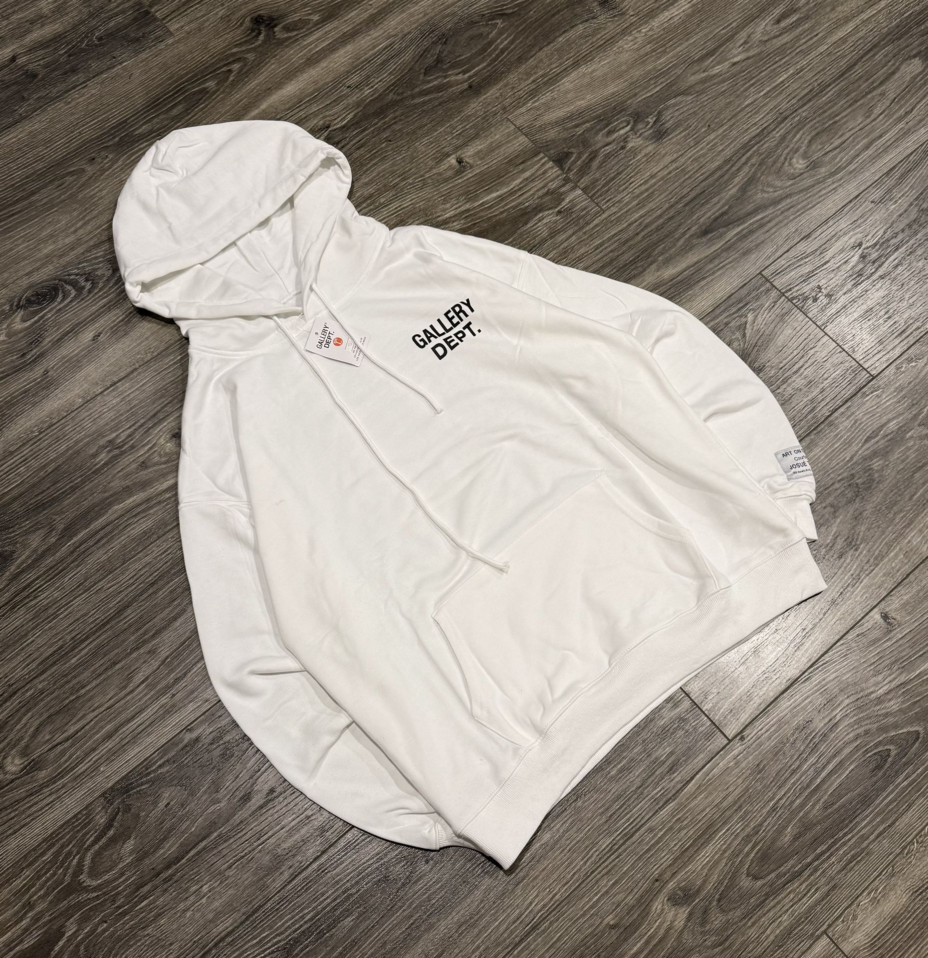 Whote gallery debt hoodie 