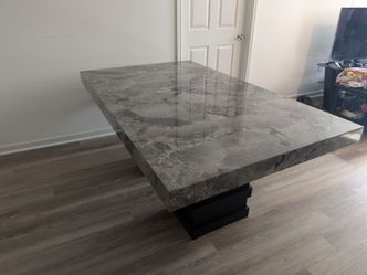 Faux marble table and chairs