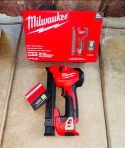 Milwaukee 2448-20 M12 12V Cordless Cable Stapler, Compact Size (Tool only) NEW