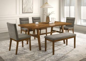 Casual 6 Pc Dining Set... Bench Included!