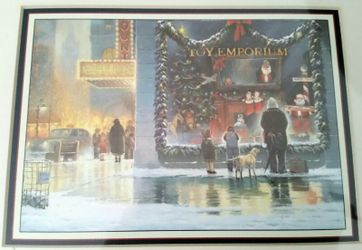 Art Print - Framed - Toy Emporium - Santa - Winter