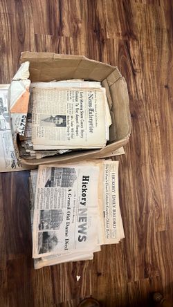 Vintage Local newspapers, great car advertisements.