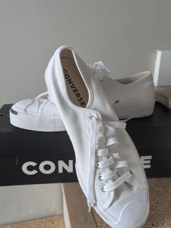 New Converse Jack Purcell JP Ox White Canvas - Men's 8.5 / Women's 10