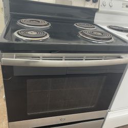 GE Black Stainless Electric Stove Range - 30 Day Guarantee! Delivery Available TODA