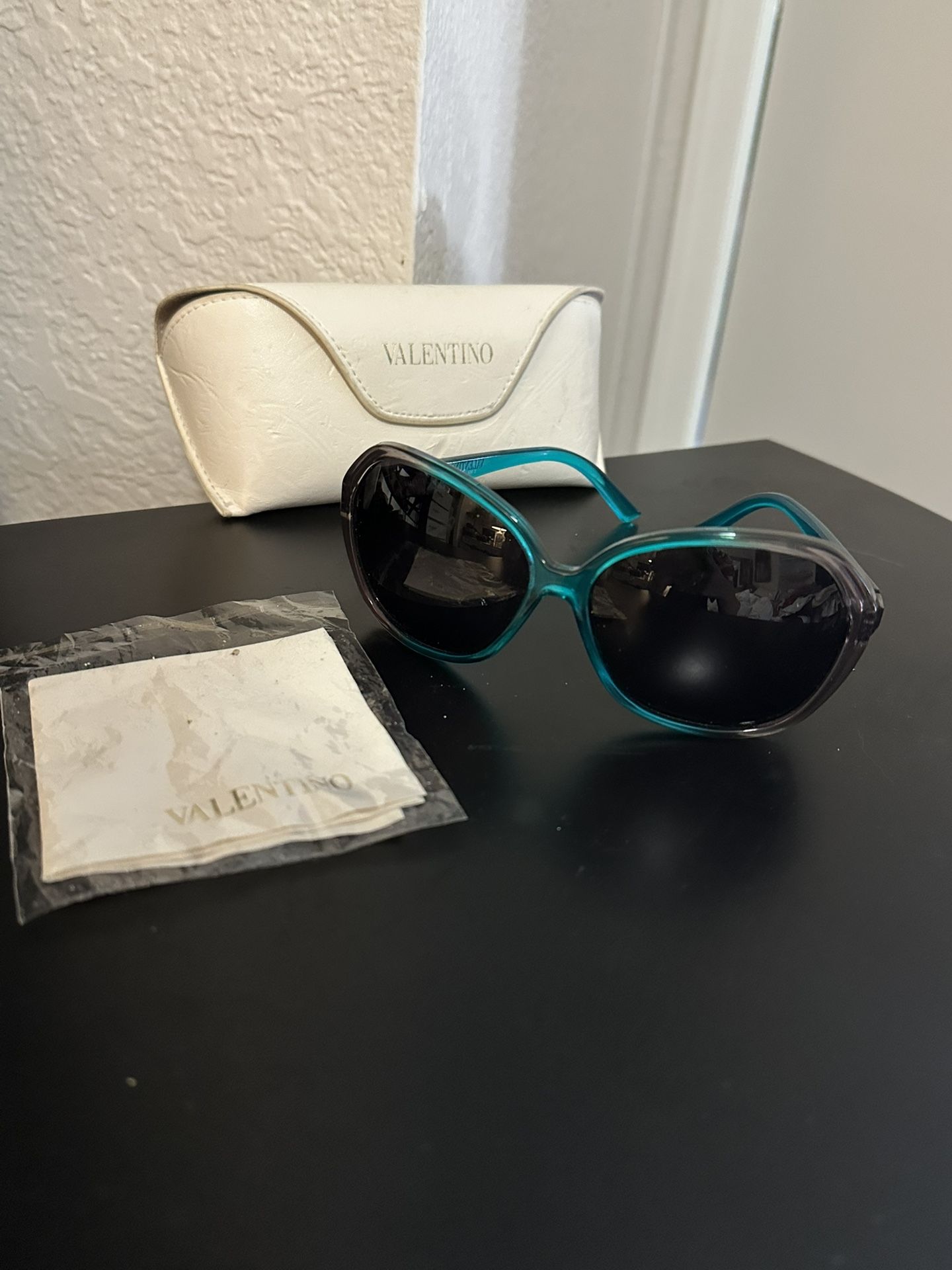 VALENTINO STYLE 5742/S TURQUOISE BROWN SUNGLASSES