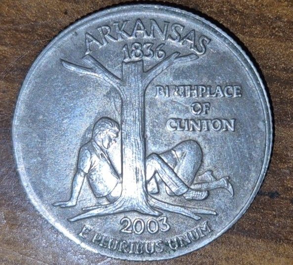 2003 Arkansas Coin- Birthplace Of Clinton