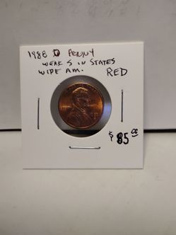 1988 D Penny