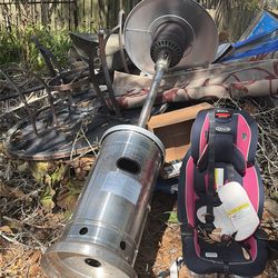 Bundle Deal , smoker , table and heater plus chairs