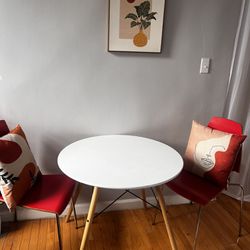 IKEA Dining Table And Two Chairs 