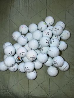 46 Callaway chromesoft whites golf balls