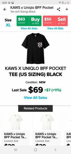 Kaws x Uniqlo " BFF " Pocket T-Shirt