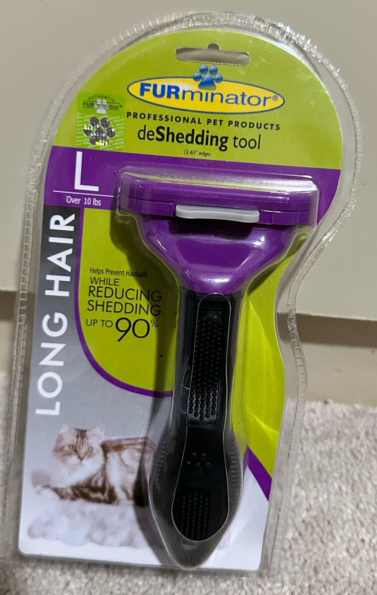 FURminator® Undercoat deShedding Tool Large Cat with long Hair