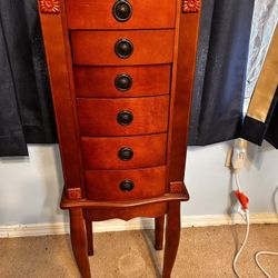 Jewelry Armoire With Mirror 