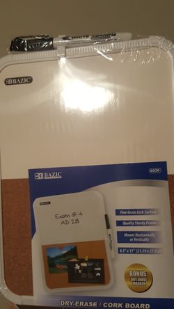 Dry-erase cork board