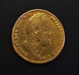 1832 GOLD Britain King George Soverign Coin