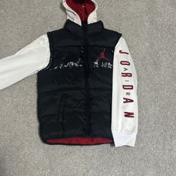 Jordan Puffer Vest and Hoodie Combo
