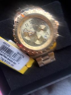 Invicta Gold-Tone Chronograph Watch
