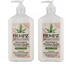 Hempz Pink Pomelo & Himalayan Sea Salt Herbal Body Moisturizer 2 Ct 17 oz.