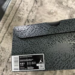 Jordan 3 Phoenix Suns Size 11.5