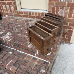 Antique Sewing Machine Drawers
