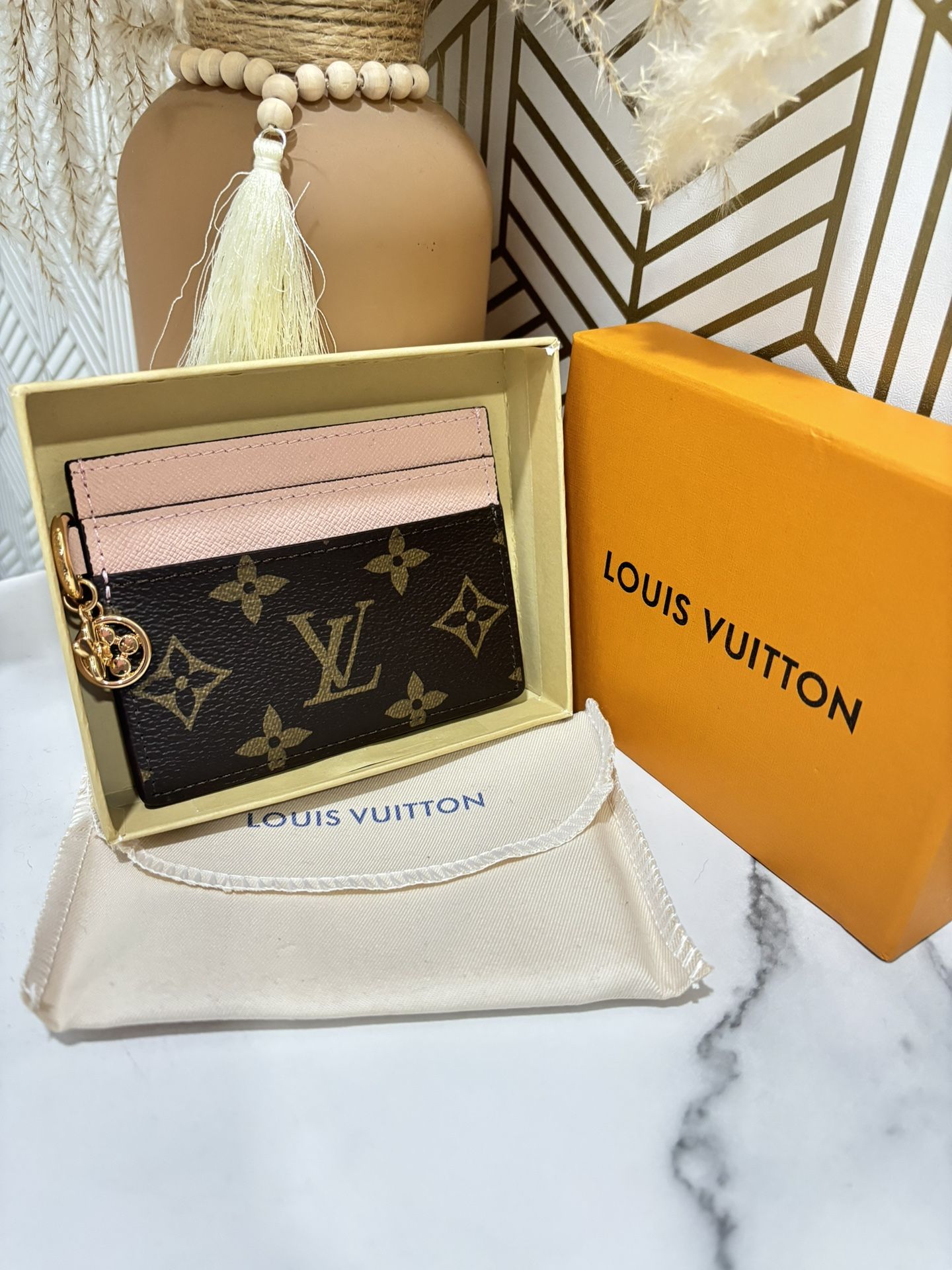 LV Cardholder Wallet with Charms