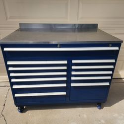 Industrial Portable Double Bank Tool Storage Cabinet