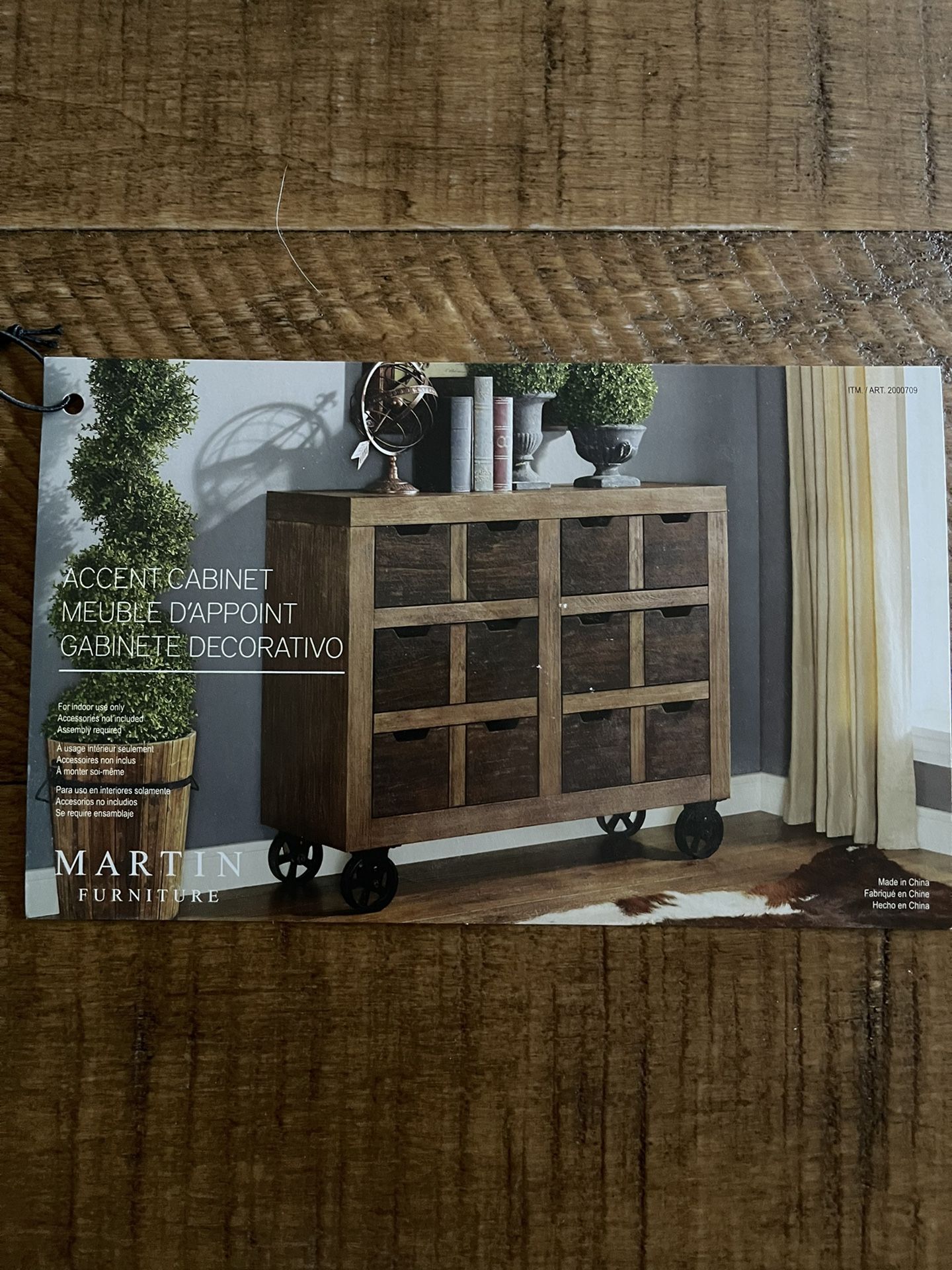 Martin Furniture 44” Accent Cabinet features two-tone finish