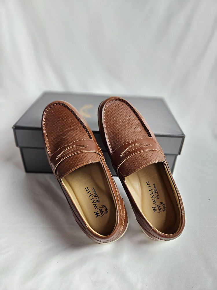 Wallin And Bros NEW Men's Mr Taylor Size 8 Tan Loafer Slip-ons Driving Mocassins