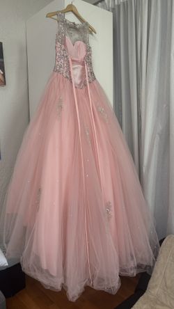 PINK QUINCEAÑERA DRESS