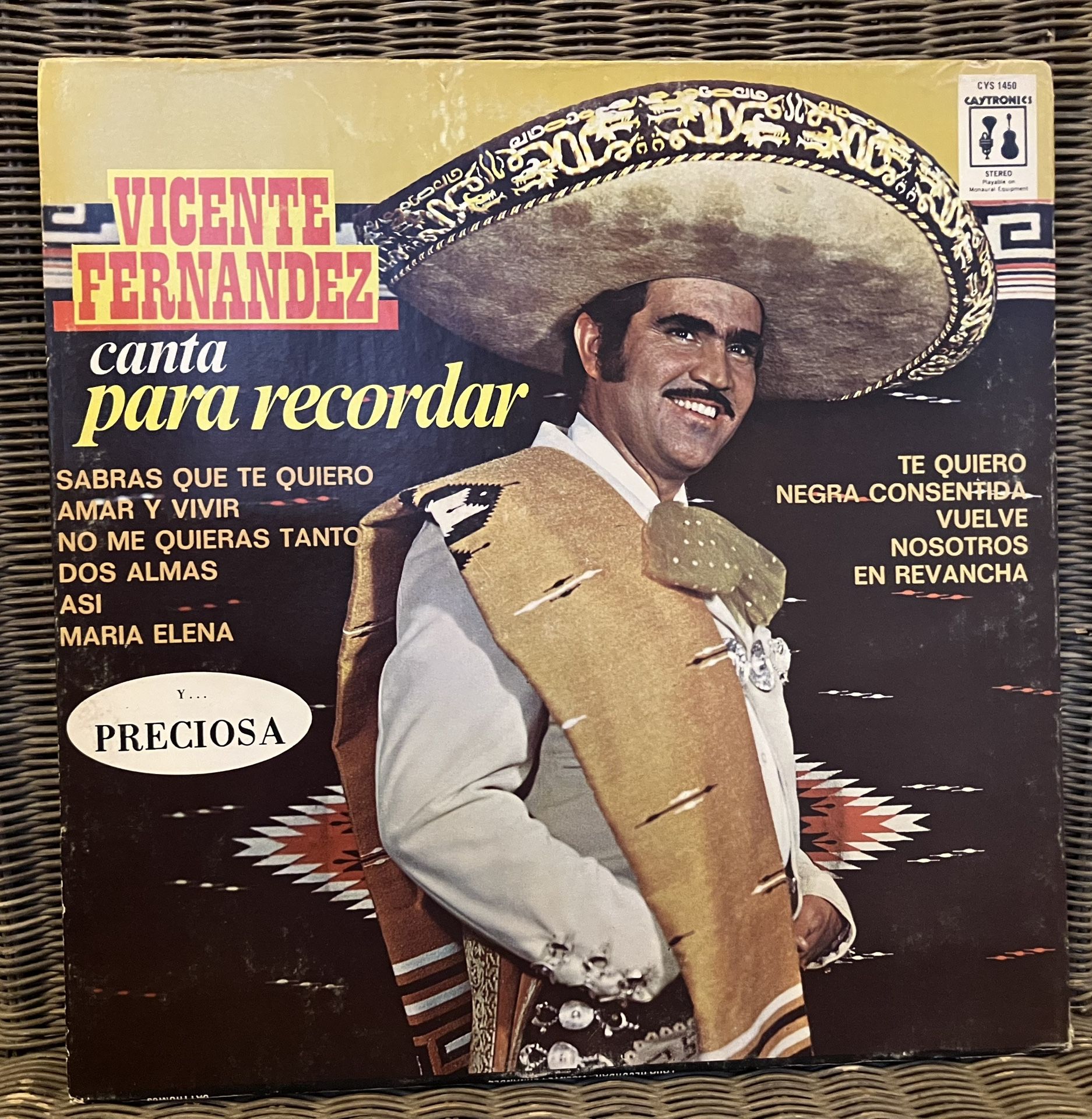 Vicente Fernandez Vinyl Record