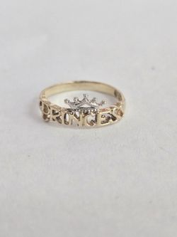 10kt Gold "Princess" Baby Ring
