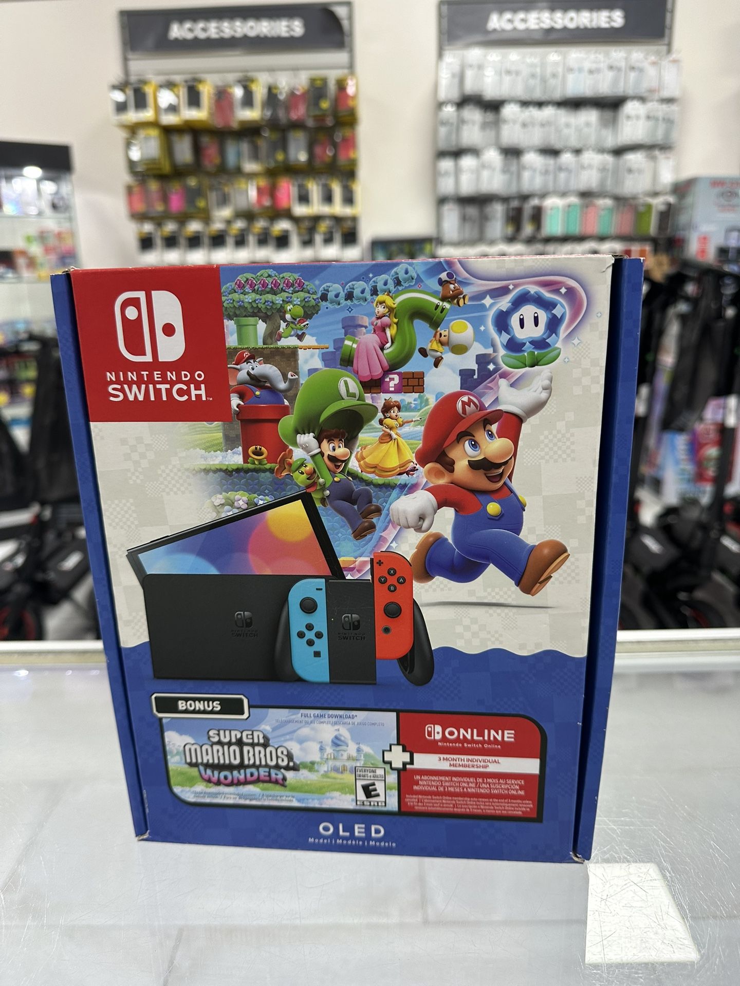 Nintendo Switch OLED Super Mario Bros Bundle! Finance For $50 Down Payment!!