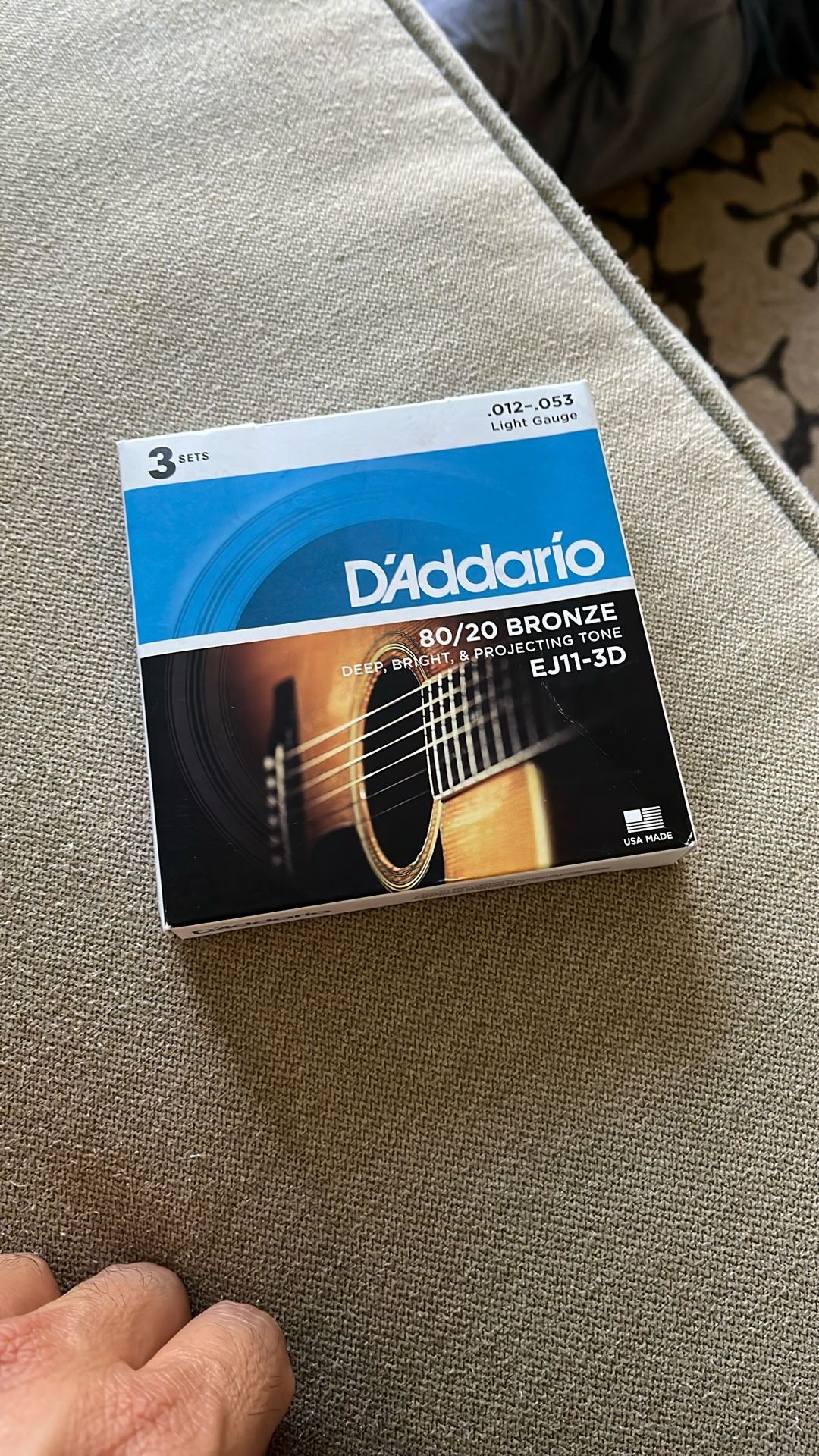 D’Addario Acoustic Guitar Strings 12-53