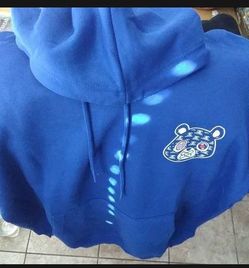 Blue Hoodie  With Bear Logo
