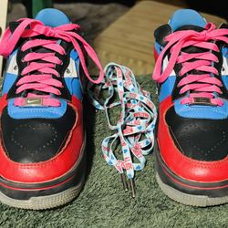 Weekend SPECIAL New Jordan’s Ladies 8-9, Mens 7-8 Unique Laces with metal tips, plus laces in any color, sliver hearts, lace charm, on sale  $50 OBO 