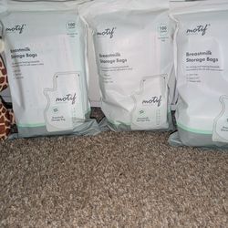 Motif breast milk storage bags 100 count