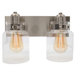 Bathroom Vanity Light Fixture | Antique Bronze, 2 Lights, Bulbs not Included
