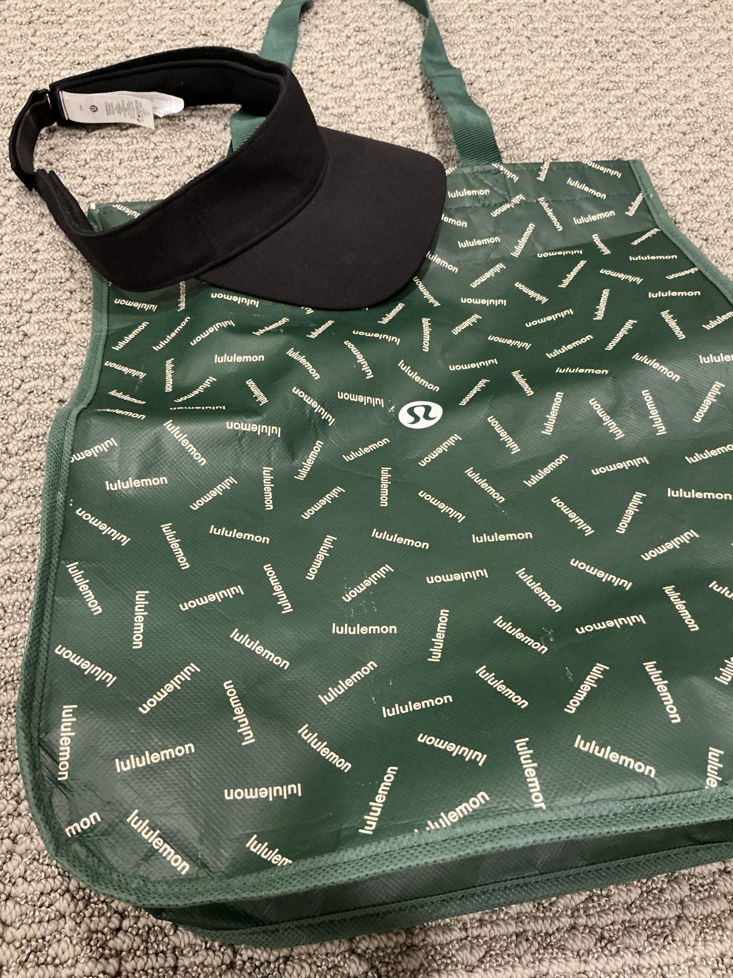 Black Visor With Reusable Bag