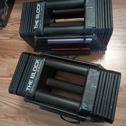 PowerBlock Personal THE BLOCK Adjustable Dumbbell Set 45lbs Each 