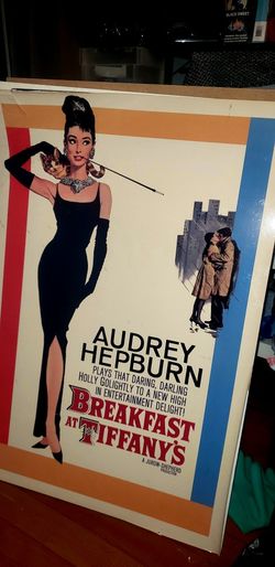 Breastfast At Tiffany's  Original Poster It Has Alil Crack But In Great Condition 