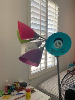 5 head colorful lamp