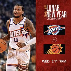PHOENIX SUNS VS OKLAHOMA CITY THUNDER 7PM 2/11/26