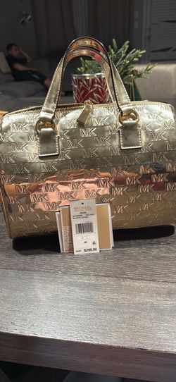 Gold Metallic Mk Purse