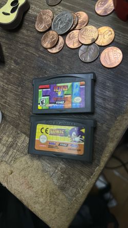 Sonic Advance & Sonic Advance 3 GBA Lot - Authentic Nintendo Game Boy Advance