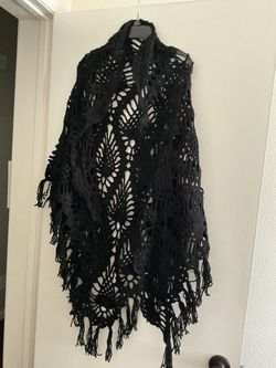 Adorable handmade Crochet triangles assorted five Fringe Shawls different styles $50 each